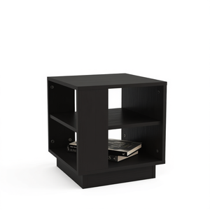 Tavolino da Caffè in Legno Ingegnerizzato Nero 15.7x15.7x16.9 Pollici, Design Moderno e Minimalista, Arredamento per Soggiorno - Product Image 1