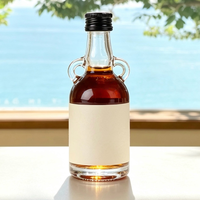 Botol Kaca Kecil 50ml Grosir 2026, Botol Kaca Mini untuk Minuman Alkohol dengan Tutup Sekrup