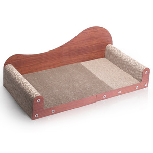 Tempat Tidur Sofa Chaise Longue Anti-Cakar Kucing dari Kertas Bergelombang Ramah Lingkungan yang Dapat Disesuaikan, Sederhana, dan Berfungsi Sebagai Pengasah Cakar Kucing - Product Image 1