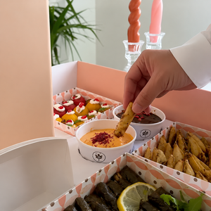 Boîtes de traiteur jetables écologiques personnalisées pour desserts, sucreries, café et biscuits, avec séparateurs pour boîtes alimentaires marron - Product Image 3
