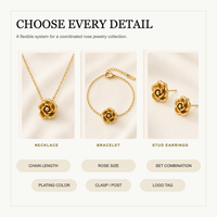 Bijoux tendance en acier inoxydable plaqué or 18 carats, résistants à l'eau, aux décolorations et hypoallergéniques, pour designers OEM ODM
