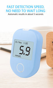 Medidor de Glucosa en Sangre Clínico para el Cuidado en el Hogar, Rápido, 6-8s, 0.6l, Eléctrico, Pantalla Digital HD, Preciso, Tira Reactiva para Glucómetro - Product Image 3