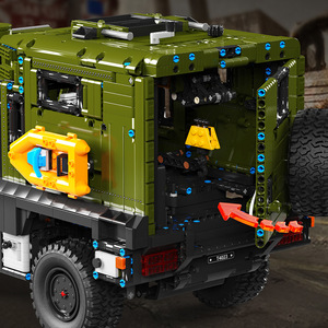T4023 Unimog Off-road Ambulance <b>Building</b> <b>Block</b> <b>Set</b> 800+ Pieces Static Model Toy For Teenagers 7-14 Years Old - Product Image 2