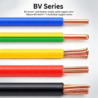 Fil électrique ignifuge ZR BV, fil de cuivre isolé en PVC, câblage de bâtiment, fourniture d'usine