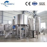 Réservoir de stockage d'eau en acier inoxydable de 2000 L pour équipement de brasserie usagé avec garantie de 5 ans
