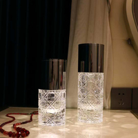 Lampe de table intérieure VH en cristal LEDK9 de haute qualité, design moderne et luxueux, commande tactile, lumière chaude 3000K, intensité réglable, petite taille