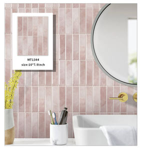 Jorunns Papier peint 3D Mosaïque autocollante Carrelage mural <span class=keywords><strong>de</strong></span> bureau Carrelage à peler et à <span class=keywords><strong>coller</strong></span> Carrelage mural supérieur pour la cuisine - Product Image 4