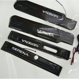 Plaque d'extérieur <span class=keywords><strong>de</strong></span> <span class=keywords><strong>voiture</strong></span> en acier inoxydable, décoration <span class=keywords><strong>pour</strong></span> <span class=keywords><strong>porte</strong></span> <span class=keywords><strong>de</strong></span> mort, LED, <span class=keywords><strong>pour</strong></span> serena c27 2018 - Product Image 4