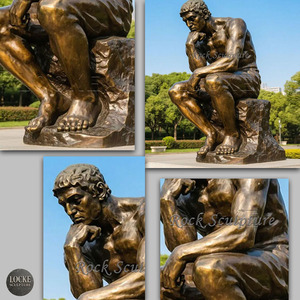 <span class=keywords><strong>Estatua</strong></span> <span class=keywords><strong>de</strong></span> Bronce Antigua Personalizada <span class=keywords><strong>de</strong></span> Tamaño Real <span class=keywords><strong>de</strong></span> un Hombre Sentado, <span class=keywords><strong>Estatua</strong></span> del Pensador para Jardín Exterior - Product Image 2