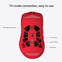 Souris sans fil Ajazz M259 ergonomique légère en aluminium 2.4G pour jeux