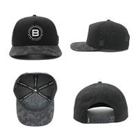 Gorra de Golf Personalizada Deportiva, Impermeable, de Goma, con Logotipo Bordado a Mano, Corte Láser, Visera Plana, 5 Paneles, Transpirable, con Letras y Camuflaje
