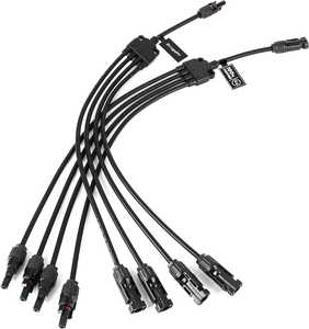 Juego de 1 Par de Adaptadores de Cable para Panel Solar Fotovoltaico, Impermeables IP67, con Terminal de Crimpado, Conectores en Y <span class=keywords><strong>M</strong></span>/FFFF y F/<span class=keywords><strong>MMMM</strong></span> - Product Image 4