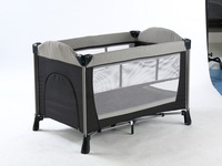 Lit bébé pliable moderne en métal, très vendu, berceau de voyage portable, lit d'appoint respirant en maille, parc pour enfants, lit de bébé pour chambre à coucher et maison