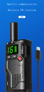 מכירה חמה מקורי E23 מכשיר קשר נייד עם פנס 16 ערוצים המתנה ארוכה במיוחד רדיו דו כיווני - Product Image 2