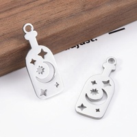 Petite breloque en acier inoxydable sur le thème de la mer fleur étoile de mer astronaute ancre conque pendentif résultats de bijoux et composants en stock