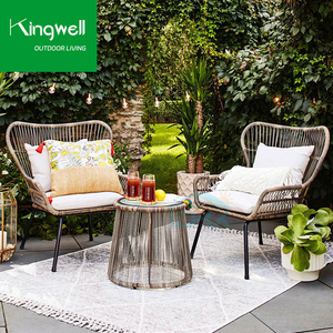 Foshan fabbrica <span class=keywords><strong>esterno</strong></span> in alluminio PE Rattan Lounge set comodi mobili <span class=keywords><strong>da</strong></span> <span class=keywords><strong>giardino</strong></span> moderni per uso pranzo e magazzino - Product Image 2