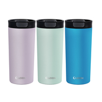 Mug de voyage isotherme en acier inoxydable à double paroi de 18 oz avec couvercles, personnalisable avec logo, vente en gros