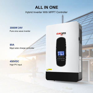 전원 드라이브 3kva 하이브리드 태양열 인버터 12v PWM 충전기 고주파 순수 사인파 태양열 하이브리드 인버터 - Product Image 5