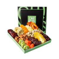 Emballage de bonbons décoratif imprimé de logo personnalisé emballage vide de fruits secs Diwali pour dattes boîte de papier cadeau de fruits secs chocolat