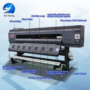 3 adet EP 4720/I3200 printerheads baskı hızı 120m 2/h Plotter fiyat dijital tekstil kılıfı yazıcı