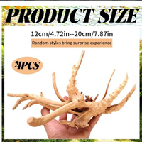 Bois flotté naturel pour aquarium, branche décorative pour aquarium, ornement d'aquascaping, cachette pour reptiles, produit d'usage quotidien pour la maison