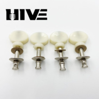 HIVE Wholesale 4pcs/ Set Vertical Type Small UK Machine Head Ukulele Parts 4 String Ukulele Tuning Pegs