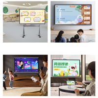 Pizarra Interactiva Inteligente MZY de 75 Pulgadas, 4K UHD, para Aula, con Cámara de 4800MP, 8 Micrófonos, Transmisión Inalámbrica, para Reuniones Empresariales