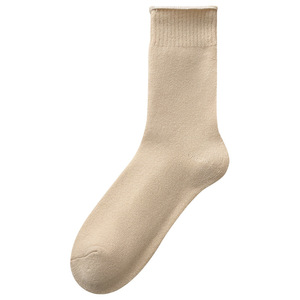 Haute Qualité Hiver Solide Couleur Coton <span class=keywords><strong>Chaussettes</strong></span> Femmes Épais Slouch <span class=keywords><strong>Laine</strong></span> Moyen Tube <span class=keywords><strong>Chaussettes</strong></span> - Product Image 2