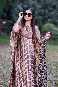 2024 Hot Selling Ladies Designer Silk Scarf Dress Luxury Muslim Long Scarf Women's African <strong>Kaftan</strong> - Product Image 6