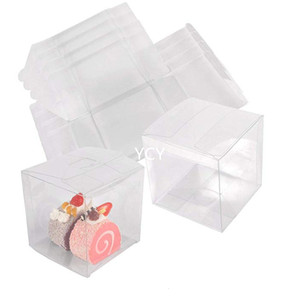 Caja de Embalaje de Plástico Transparente Plegable Personalizada de PVC PET Acetato para Pastel - Product Image 2