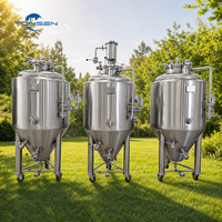 Cuve de Fermentation Conique Tonsen 1000L en Acier Inoxydable SUS304 à 60 Degrés avec Double Enveloppe à Cavités pour Brasserie