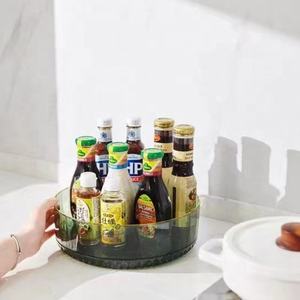 Plato giratorio redondo de plástico Lazy Susan para contenedor de almacenamiento de alimentos de cocina para obsequios - Product Image 1