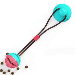 CE Sertifikalı Toptan Ekolojik Etkili Etkileşimli Eğlenceli Evcil Hayvan Diş Kaşıma Topu Vakumlu Elastik Halatlı TPR Köpek Çiğneme Oyuncakları - Product Image 3