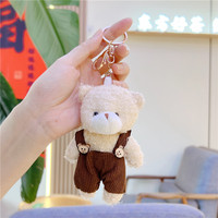 Peluches salopette Mini peluche moelleux ours en peluche porte-clés gros petits ours en peluche peluche lapin lapin poupée jouets en peluche