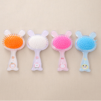 Vente directe d'usine, mini brosse à cheveux mignonne en forme de lapin, brosse à cheveux scintillante portable pour filles, facile à transporter pour les voyages