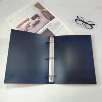 Suministros de oficina personalizados, archivo de arco de plástico, planificador de negocios, carpetas de archivos impermeables de 3 agujeros, carpetas de hojas sueltas, libro transparente de 3 anillos