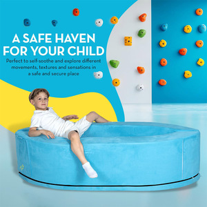 Bateau en liège et éponge pour enfants, entraîneur d'équilibre sensoriel pour l'éducation précoce, 4-6 ans, matériau en mousse bleue - Product Image 4