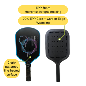 Paleta de Pickleball de Fibra de Carbono Clásica de Alta Calidad OEM, Núcleo de Espuma EPP de 16 mm de Grosor, Duradera y Portátil para Entrenamiento y Uso Competitivo - Product Image 2