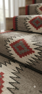 Handmade Wool Jute Southwestern <b>Runner</b> <b>Rug</b> Aztec Tribal Hallway Carpet with Fringe <b>for</b> Boho Farmhouse Rustic Home Decor - Product Image 5