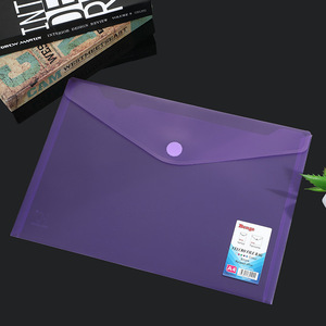 Bán buôn PP trong suốt A4 tập tin văn phòng túi với cho Velcro Fastener lưu trữ không thấm nước Túi Hợp Đồng Trong Kho màu - Product Image 5