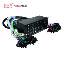 Câble audio multipaire 48 canaux, 2 sorties arrière, 48 entrées avant, micros XLR équilibrés à faible bruit, gaine PVC, pour amplificateur et haut-parleur