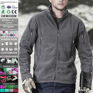 Chaqueta Táctica de Forro Polar para Hombre, con Logotipo Frontal Personalizado, Impermeable, Cortavientos, para Deportes al Aire Libre, Senderismo, Camping, con Múltiples Bolsillos - Product Image 2