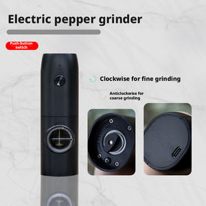 Juego de Molinillos de Pimienta al por Mayor con Base de Carga y Luz LED, Grosor Ajustable, Molinillo Automático de Sal Marina, Especias y Hierbas - Product Image 3