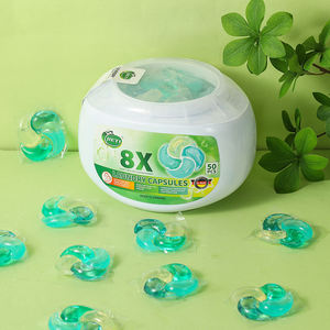 8X Cápsulas de Lavandería, 50 Unidades, Cápsulas de Limpieza Profunda para Lavado Automático, Aroma a Bosque Fresco - Product Image 2