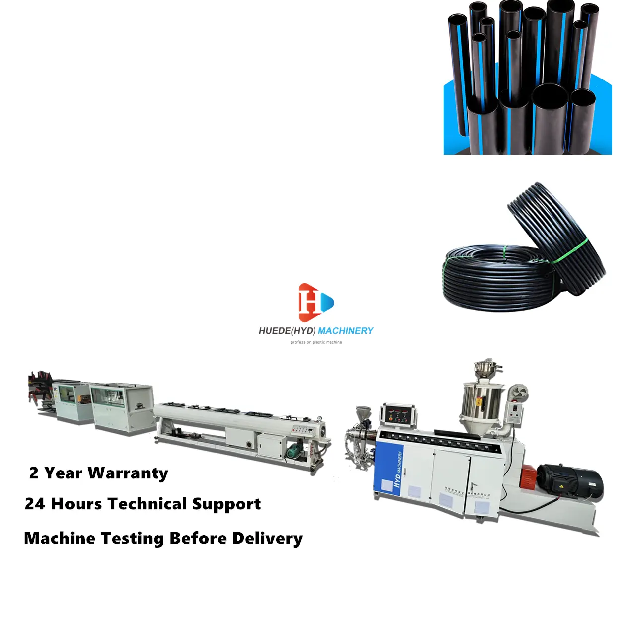 20~110mm PPR PE HDPE Pipe Extruder Making Machine two three layers Plastic Pipe Tubes Extrusion Production Line