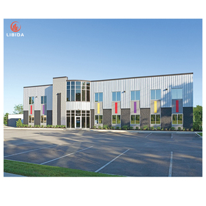 Cấu trúc kho thép đúc sẵn nhịp rộng nhà kho ánh sáng kim loại <span class=keywords><strong>prefab</strong></span> cấu trúc nhà kho thép tiền chế - Product Image 2