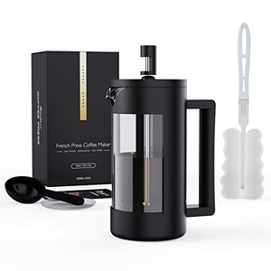 Cafetière à piston DB 12oz sans BPA, verre résistant à la chaleur, design minimaliste, portable pour le camping - Product Image 1