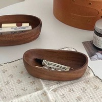 Boîte de rangement magnifique et unique, style vintage en noyer, pour bureau, plateau de rangement pour bijoux, pour le couloir