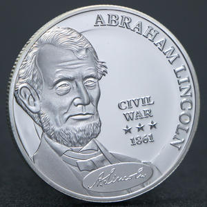 <span class=keywords><strong>American</strong></span> US President Abraham Lincoln guerra civile 1861 comandante di monete Commemorative in capo sfida monete - Product Image 1
