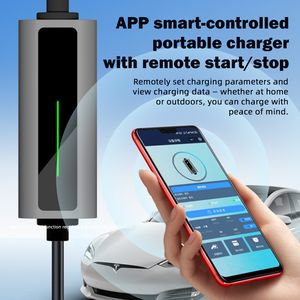 Vente flash : chargeur EV portable 7 kW 32 A type 2, étanche IP65, avec écran de 1,8 pouce et coque ABS, plug-and-play pour usage domestique - Product Image 2